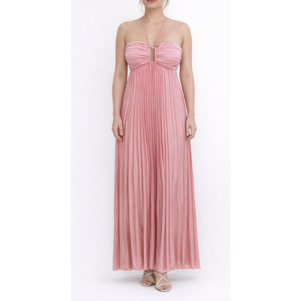 Vestido largo sin tirantes