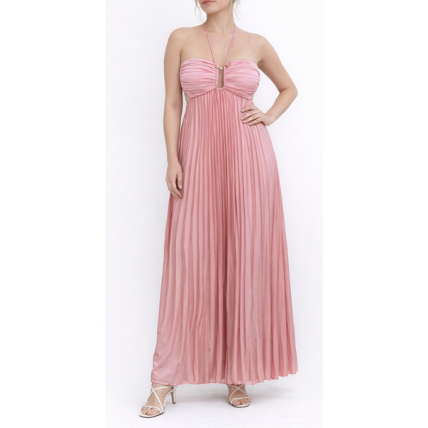 Vestido largo sin tirantes