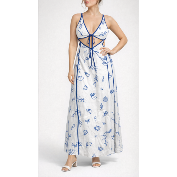 Vestido largo con tirantes