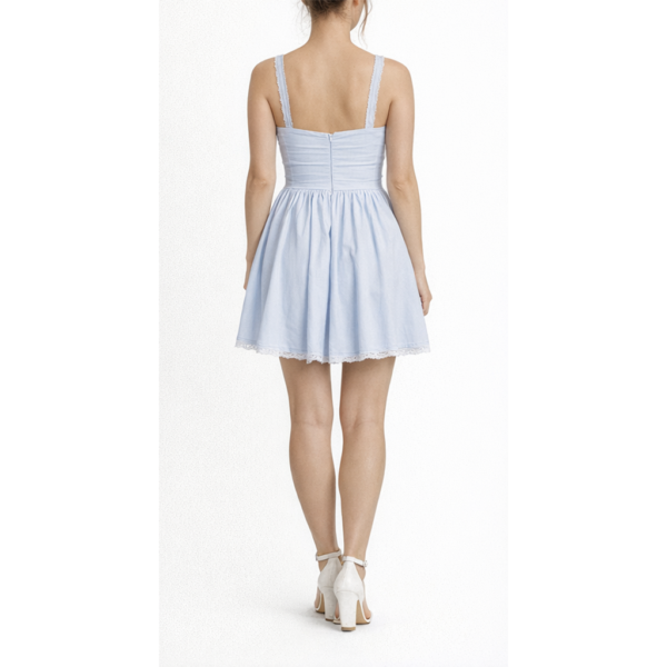 Vestido mini tipo corsé sin espalda